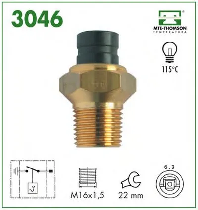 термовыключатель, сигнальная лампа охлаждающей жидкости MTE-THOMSON купить