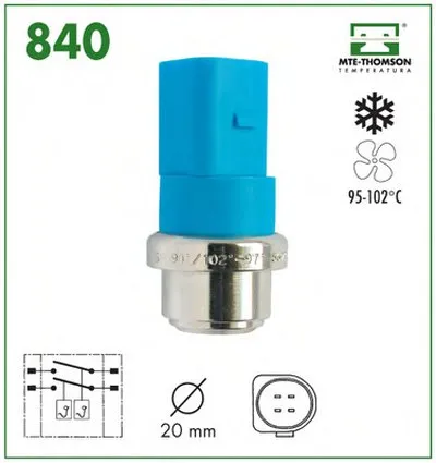 Термовыключатель, вентилятор радиатора MTE-THOMSON купить