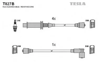 Комплект проводов зажигания TESLA купить