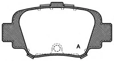 Комплект тормозных колодок, дисковый тормоз ADVANCE OPEN PARTS купить