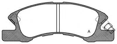 Комплект тормозных колодок, дисковый тормоз ADVANCE OPEN PARTS купить