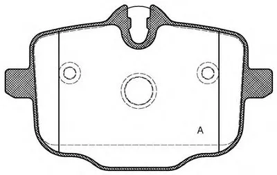 Комплект тормозных колодок, дисковый тормоз ADVANCE OPEN PARTS купить