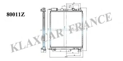 Радиатор, охлаждение двигателя KLAXCAR FRANCE купить