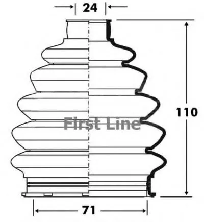 Пыльник, приводной вал FIRST LINE купить