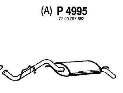 Глушитель выхлопных газов конечный FENNO купить