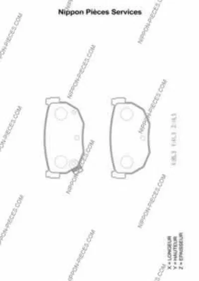 Комплект тормозных колодок, дисковый тормоз NPS купить