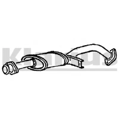Средний глушитель выхлопных газов KLARIUS купить