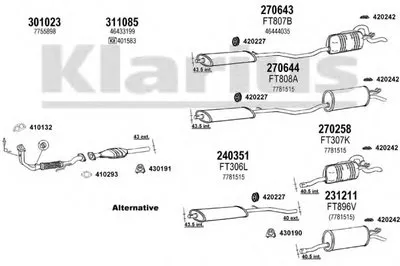 Система выпуска ОГ KLARIUS купить