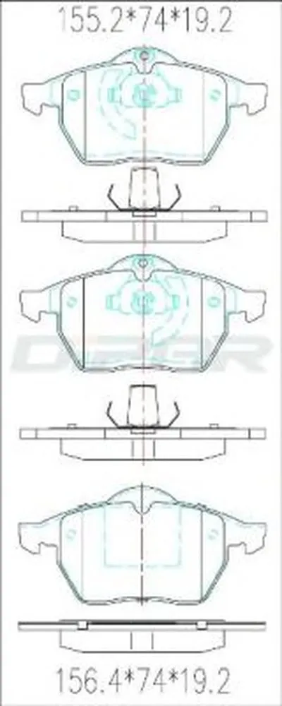 Комплект тормозных колодок, дисковый тормоз DITAS купить