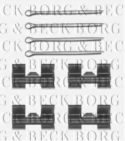 Комплектующие, колодки дискового тормоза BORG & BECK купить