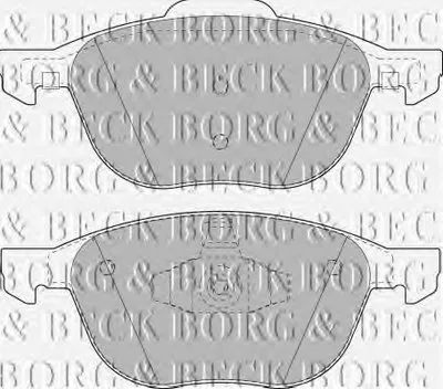 Комплект тормозных колодок, дисковый тормоз BORG & BECK купить