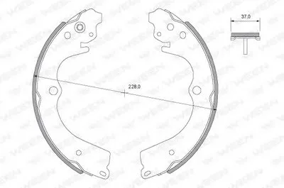 Комплект тормозных колодок WEEN купить