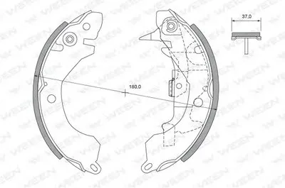Комплект тормозных колодок WEEN купить
