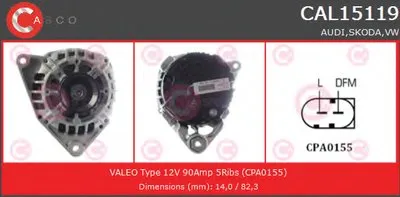 Генератор GENUINE SERIES CASCO купить