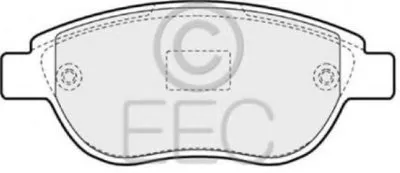 Комплект тормозных колодок, дисковый тормоз EEC купить