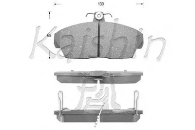 Комплект тормозных колодок, дисковый тормоз KAISHIN купить