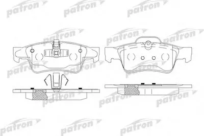 Комплект тормозных колодок, дисковый тормоз PATRON купить