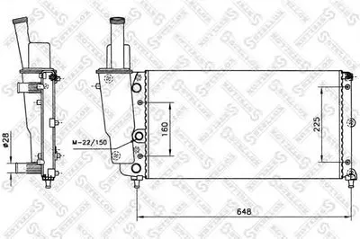 Радиатор, охлаждение двигателя STELLOX купить