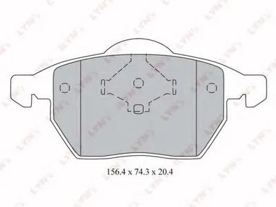 Комплект тормозных колодок, дисковый тормоз LYNXauto купить