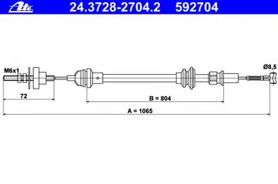 Тросик сцепления ATE купить