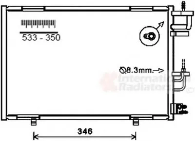 Конденсатор, кондиционер VAN WEZEL купить