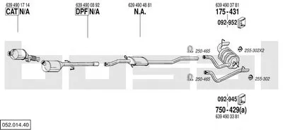 Система выпуска ОГ BOSAL купить