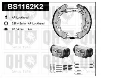 Комплект тормозов, барабанный тормозной механизм QUINTON HAZELL купить