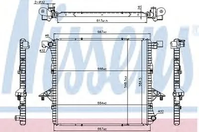 Радиатор, охлаждение двигателя NISSENS купить