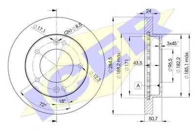 Тормозной диск ICER купить