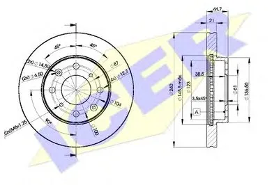 Тормозной диск ICER купить