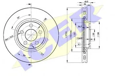 Тормозной диск ICER купить