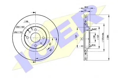 Тормозной диск ICER купить