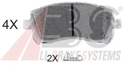 Комплект тормозных колодок, дисковый тормоз SPORTLINE A.B.S. купить