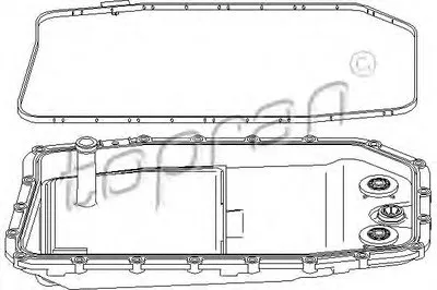 Масляный поддон, автоматическая коробка передач TOPRAN купить