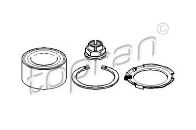 Комплект подшипника ступицы колеса TOPRAN купить