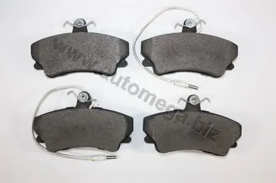 Комплект тормозных колодок, дисковый тормоз AutoMega Premium AUTOMEGA купить