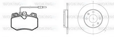 Комплект тормозов, дисковый тормозной механизм WOKING купить