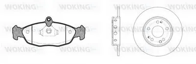 Комплект тормозов, дисковый тормозной механизм WOKING купить
