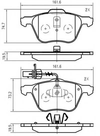 Комплект тормозных колодок, дисковый тормоз VEMA купить