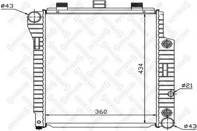 Радиатор, охлаждение двигателя STELLOX купить