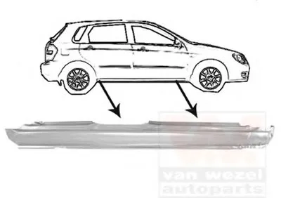 Накладка порога VAN WEZEL купить