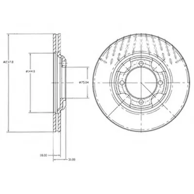 Тормозной диск DELPHI купить