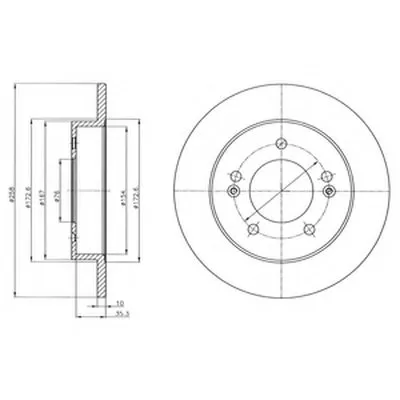 Тормозной диск DELPHI купить