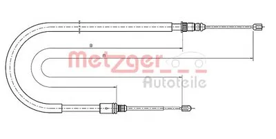 Трос, стояночная тормозная система COFLE METZGER купить
