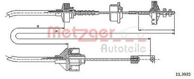 Тросик сцепления COFLE METZGER купить