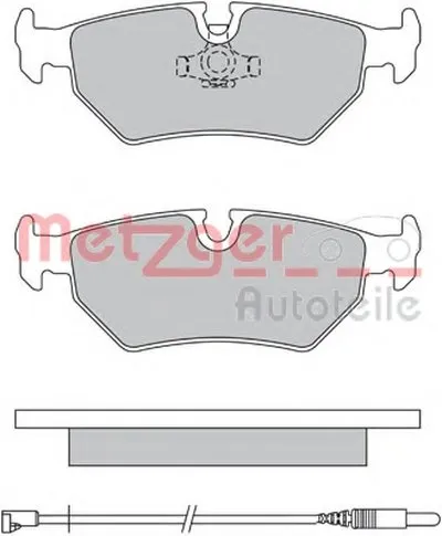 Комплект тормозных колодок, дисковый тормоз METZGER купить