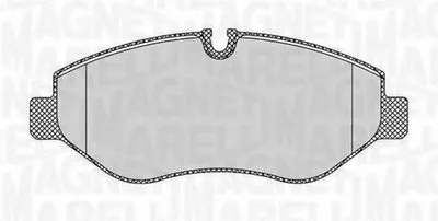 Комплект тормозных колодок, дисковый тормоз MAGNETI MARELLI купить