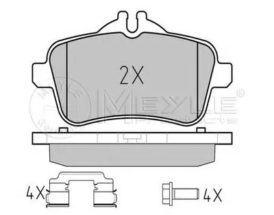 Комплект тормозных колодок, дисковый тормоз MEYLE купить