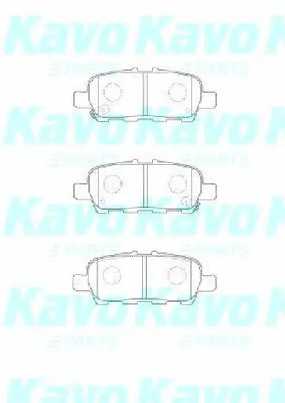 Комплект тормозных колодок, дисковый тормоз MK KASHIYAMA KAVO PARTS купить