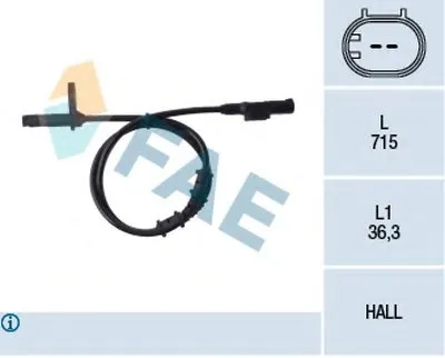 Датчик, частота вращения колеса FAE купить